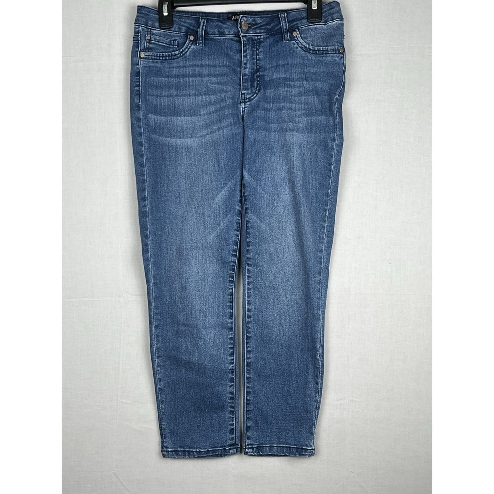 D. Jeans Womens Blue Dark Wash Classic Straight Ankle Jean Mid Rise-SZ 6